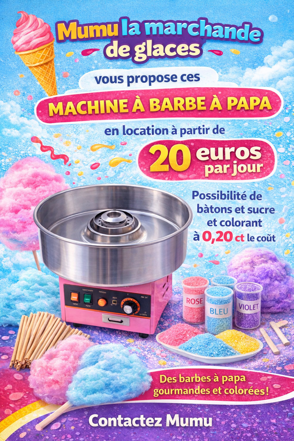 Machine à barbe à papa